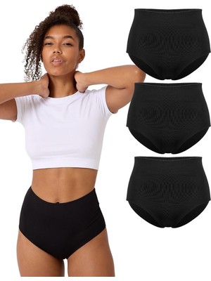 Royal Rain Store Forever More 3'lü Lazer Kesim Yüksek Bel Bato Slip Külot Hayalet Külot-1 -