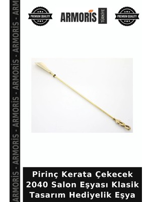 Armoris Pirinç Kerata Çekecek 2040 Salon Eşyası Klasik Tasarım Hediyelik Eşya
