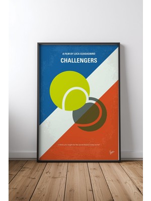 Keyf Home Challengers Siyah Çerçeveli Mdf Tablo Poster Salon Duvar Dekoru Hediye