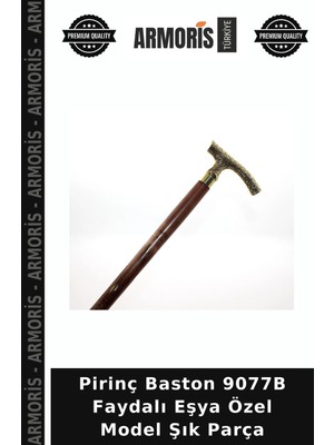 Armoris Pirinç Baston 9077B Faydalı Eşya Özel Model Şık Parça