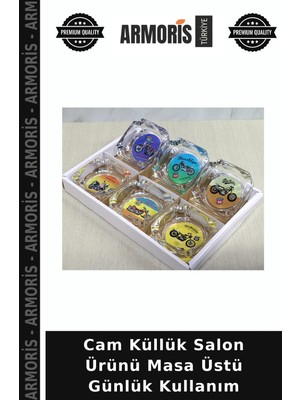 Armoris Cam Küllük Salon Ürünü Masa Üstü Günlük Kullanım