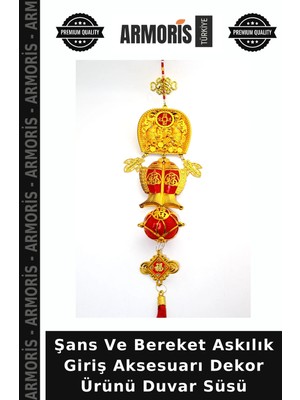 Armoris Şans ve Bereket Askılık Giriş Aksesuarı Dekor Ürünü Duvar Süsü