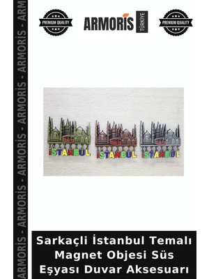 Armoris Sarkaçli Istanbul Temalı Magnet Objesi Süs Eşyası Duvar Aksesuarı