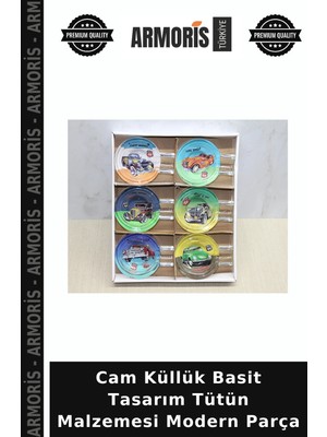 Armoris Cam Küllük Basit Tasarım Tütün Malzemesi Modern Parça