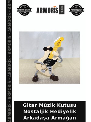 Armoris Gitar Müzik Kutusu Nostaljik Hediyelik Arkadaşa Armağan