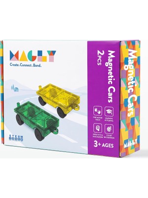 OEM Magly Magnetic Cars Manyetik Araç Oyun Seti - Çocuklar Için Manyetik Yapı Blokları Araba Eklentisi