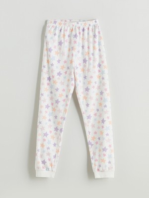 LC Waikiki Lcw Kids Beyaz Beli Lastikli Kız Çocuk Pijama Alt