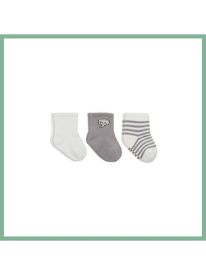 Bşk Virgo Elephant Boy 3'lü Penye Soket Çorap 10135 Ekru · Beden: 0-3 Ay · Renk: Ekru BSK2026