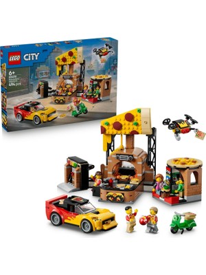 OEM LEGO City Araçlarla Pizza Dağıtım Deneyimi 60496