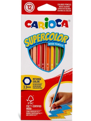OEM Carioca Supercolor Kuru Boya Kalemi 12'li