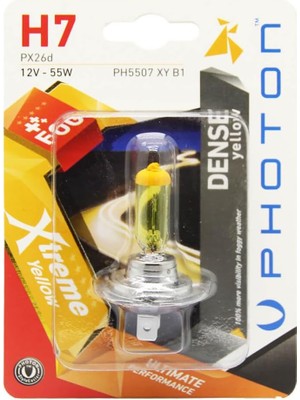 Özkaya Store Photon Ampul H7 12V 55W Xtreme Yellow (Tekli Blister) Pht PH5507 Xy B1