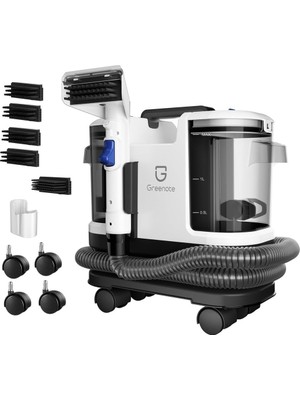 OEM Greenote Halı/koltuk Yıkama Makinesi ve Spot Temizleyici – Sofa, Halı ve Araç Için Uygun, Güçlü Islak/kuru Vakum, 1.8 L Su Tankı, Tekerlekli Tasarım