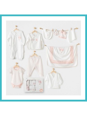 Defne Store AC25551 Newborn Set Pınk Baloons 10'lu Hastane Çıkışı Ekru · Beden: 0-3 Ay · Renk: Ekru Dfnbez