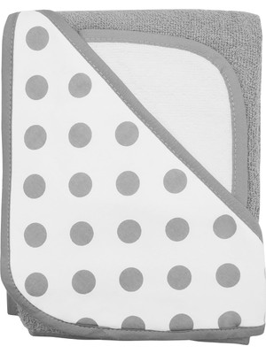 Gy Atelier Kapşonlu Havlu, Set Pamuk-Havlu American Bebek Company Gray Dot