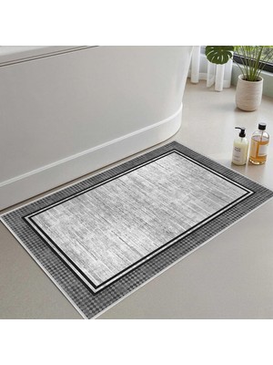 Gy Atelier 2'li Set Banyo Paspası, Yumuşak Banyo Halısı, Kaymaz Dot Tabanlı, Su Emici, Makinede Yıkanabilir - 40X60-50 x 80 cm