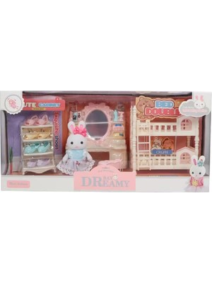 Bay Dreamy Mini Tavşan Ranzalı Yatak Odası Oyun Seti