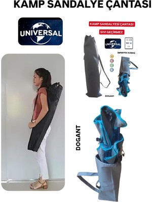 Sıvı Geçirmez Impertex Kumaş Kamp Piknik Plaj Sandalye Taşıma Çantası, 98X30 Cm, Gri