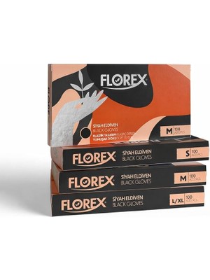 Gy Atelier Florex Tek Kullanımlık Hibrit Eldiven - Silikon ve Lateks Içermez, Yumuşak Doku ve Elastik Tasarım, Gıda Uyumlu Çok Amaçlı Eldiven