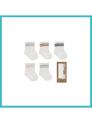 Defne Store 5'li Penye Kaymaz Çember Soket Çorap 10122 Ekru · Renk: Ekru · Beden: 6-12 Ay Dfnbez