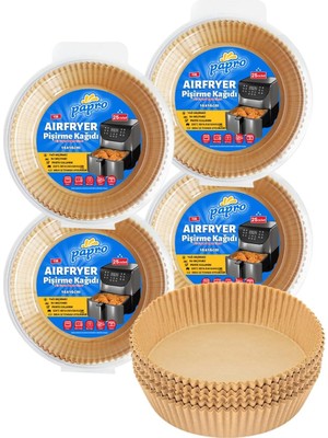 OEM Airfryer Pişirme Kağıdı,fritöz Yağlı Kağıdı 25'li X4 Adet Avantajlı Paket - Toplam 100 Adet