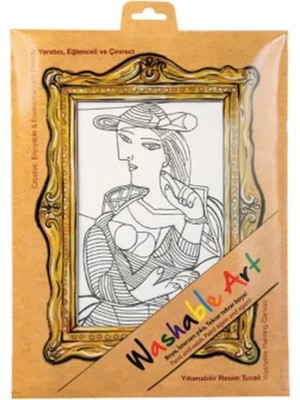 Akademi Çocuk Funny Mat -  Pıcasso Seated Woman 25 x 35 cm