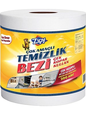 Özkaya Store Çek Kopar Kuru Temizlik Bezi 200 Yaprak – Süper Emici Yapısıyla Çok Amaçlı Suya Dayanıklı Yeni Nesil Rulo Form