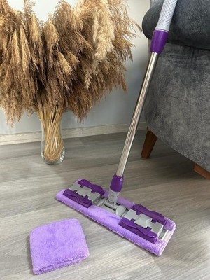 Özkaya Store Sihirli Teleskobik Mandallı Mop.yedek Bez Hediyeli.fayans,duvar,yüzey ve Cam Temizlik Paspası
