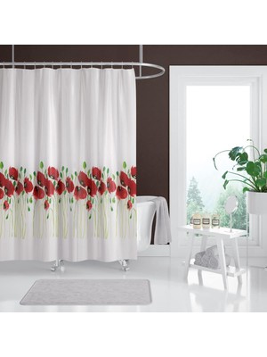 Zethome Tropik Banyo Duş Perdesi 7081 Tek Kanat 1X120X200