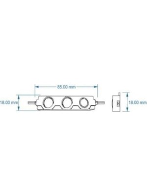 OEM 5 Adet 12V 3 Ledli Mercekli Parmak Modül LED 1.5W Amber Turuncu