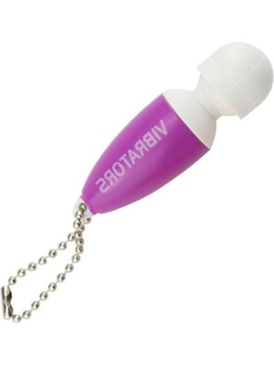 Özkaya Store Truvashop 6 cm Mini Vibratör Mastürbatör Anahtarlık Vibratör Mor
