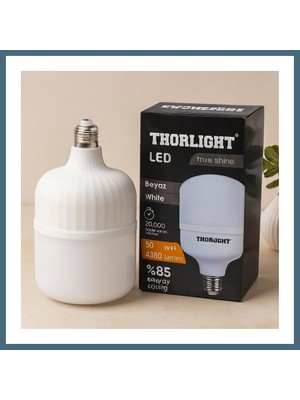 Bezos 50W E27 T-Şekil Beyaz LED Ampul Agc