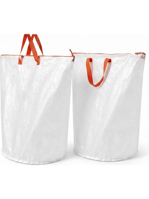 OEM 2 Adet Ikea Pärkla Çamaşır Torbası, Beyaz, 70 Lt
