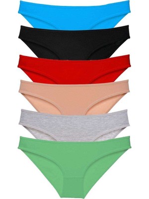 Northcity 6 Adet Süper Eko Set Likralı Kadın Slip Külot Renk 2