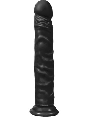 Üstüner Truvashop 24 cm Vantuzlu Realistik Dildo Siyah
