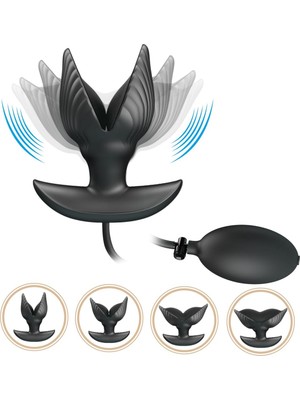 OEM Titreşimli Anal Plug Manson Şişirilebilir Anal Tıkaç Silikon
