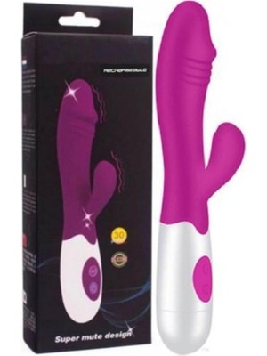 OEM Truvashop Meybix USB Şarjlı Ultra Esnek Yapıda Klitoris Uyarıcı Rabbitli Vibratör Mor