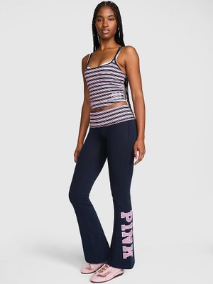Victoria's Secret All-Day Beli Katlanabilen Ispanyol Paça Tayt