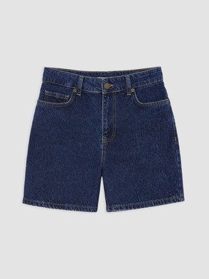 LC Waikiki Lcw Petite Lacivert Regular Fit Kadın Jean Şort