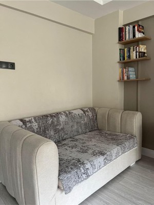 Die Grup Koltuk Örtüsü Pamuk Kahverengi 190 x 220