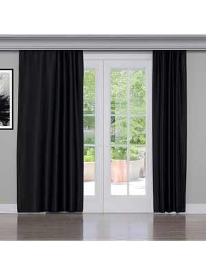 Die Grup Fabric Design Blackout Siyah Karartma Özellikli Fon Perde 200 x 240