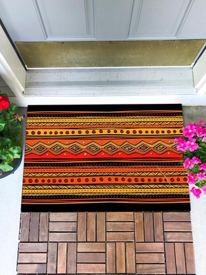 Die Grup Dekoratif Kapı Önü Paspası Dekoratif Kapı Paspası Dış Mekan Paspas Ev Içi Paspası 45X70CM