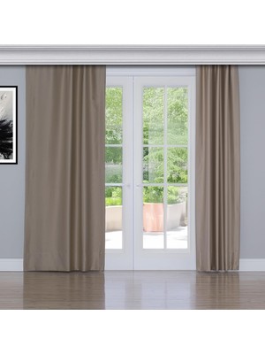 Die Grup Fabric Design Blackout Nohut Rengi Karartma Özellikli Fon Perde 100 x 200