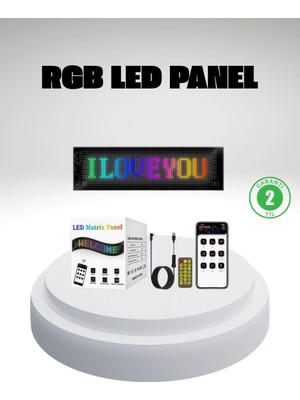 Royaleks Rgb LED Panel – Mobil Uyumlu, Yazı ve Gıf Destekli, USB Bağlantılı Dekoratif Ekran