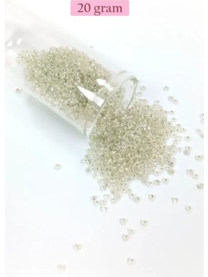 Royaleks Group Dökme Cam Kum Boncuk (11/0) 2 mm - 20 Gram -  Şeffaf - BNC034