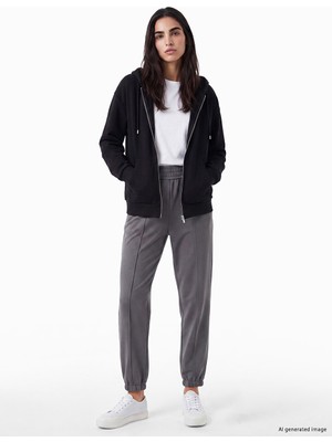LC Waikiki Lcw Vision Gri Soft Touch Kadın Jogger Eşofman Altı