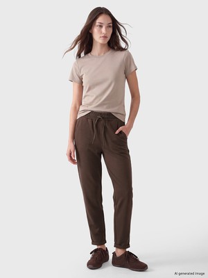 LC Waikiki Lcw Modest Kahverengi Soft Touch Kadın Eşofman Altı