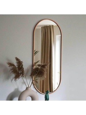 Tr Salon Aynası/banyo Aynası/lüks Dekor Ayna Bronz 40 x 100