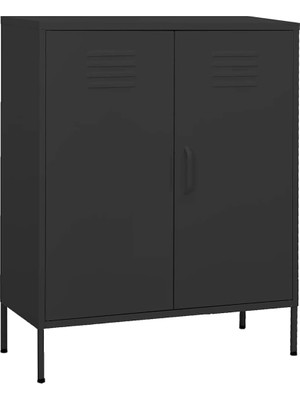 Tr Antrasit Çelik Saklama Dolabı - Ayarlanabilir Raflar, 80 x 35 x 101,5 cm Ev, Ofis, Garaj, Atöl