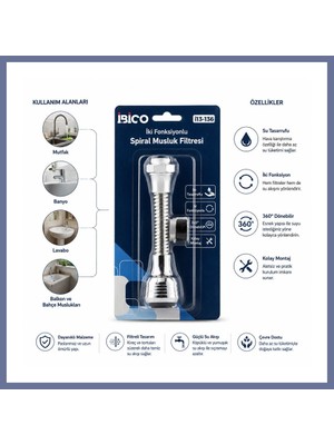 Bezos Musluk Ucu Filtresi 2 Fonksiyonlu 360° Dönebilen (16-19MM) Dlra