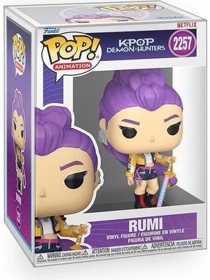 Tr Pop! Animasyon: Kpop Demon Hunters - Rumi Huntr/x Vinil Figür Koleksiyonları Kutu Koruyucusuyla